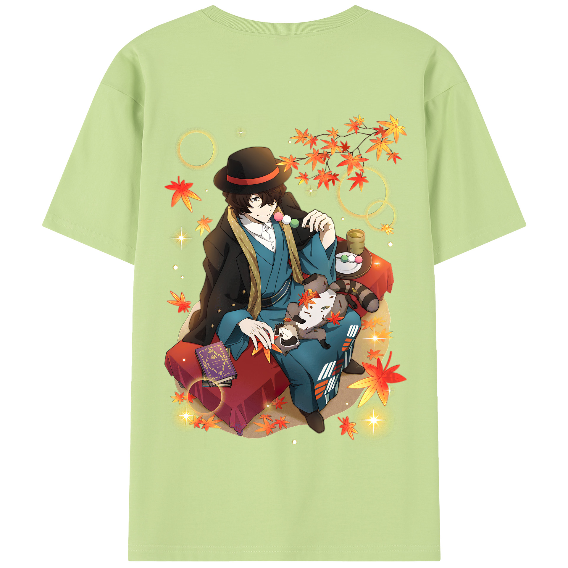（画像用） 文豪ストレイドッグス Bungo Stray Dogs 綿100％半袖Tシャツ（背面プリント）